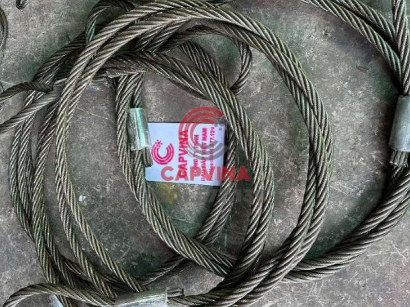 Cáp thép bấm chì mắt mềm