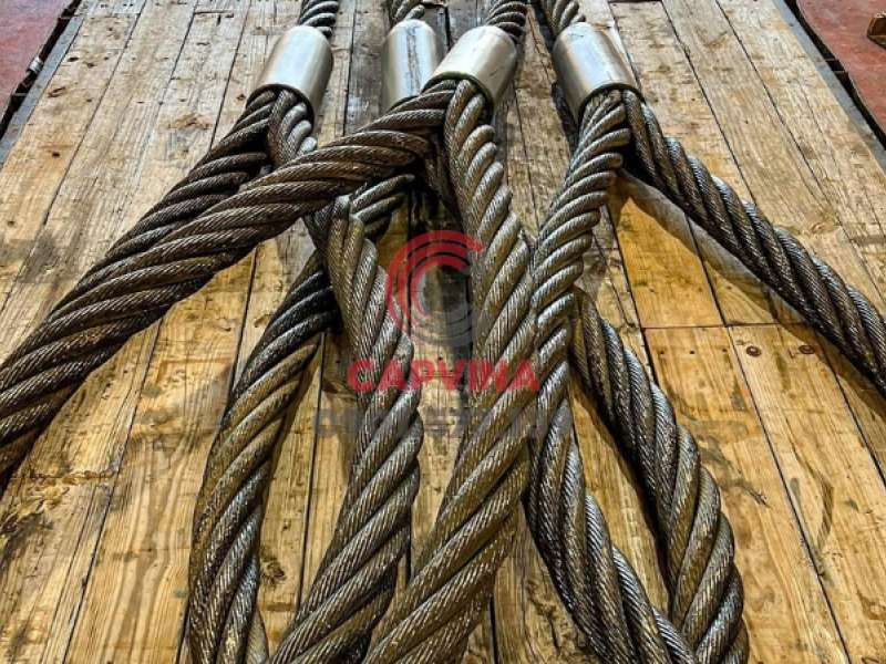 Gia công sling cáp thép bấm chì