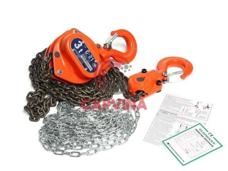 Pa lăng xích kéo tay 3 tấn