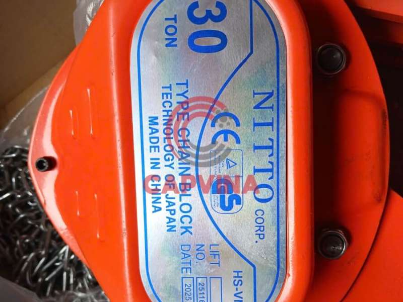 Pa lăng xích kéo tay 30 tấn