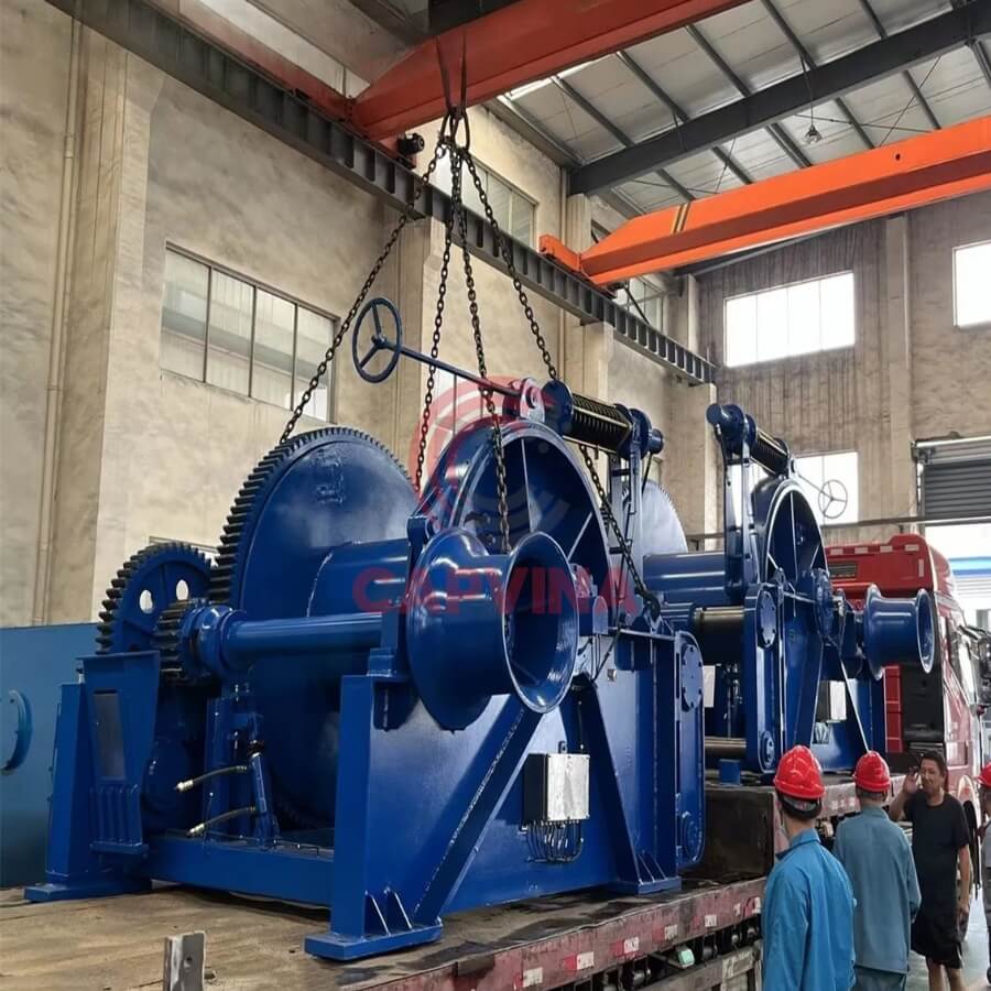 tời thủy lực 2 trống