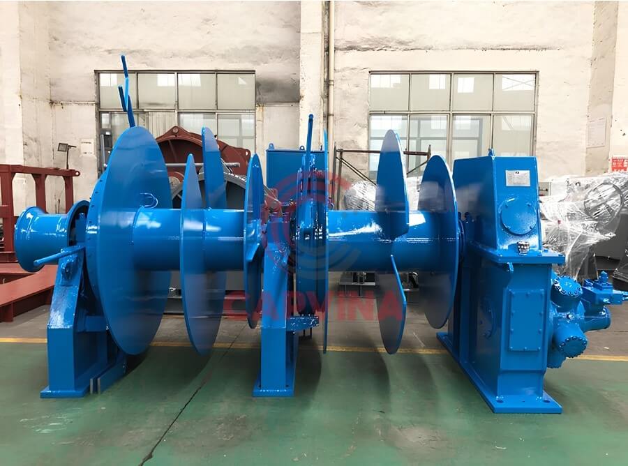 tời thủy lực 2 trống