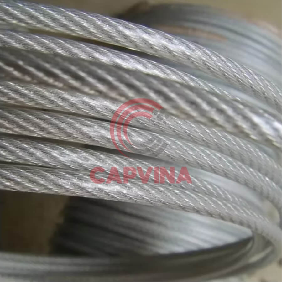 cáp lụa bọc nhựa