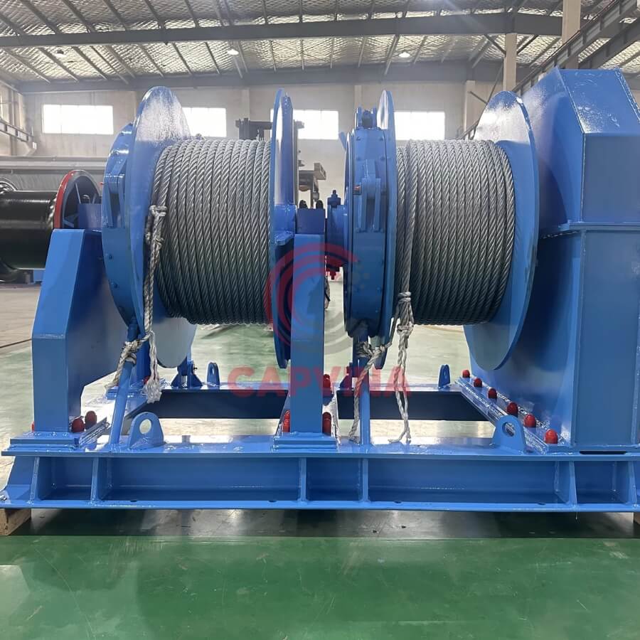 tời thủy lực 2 trống