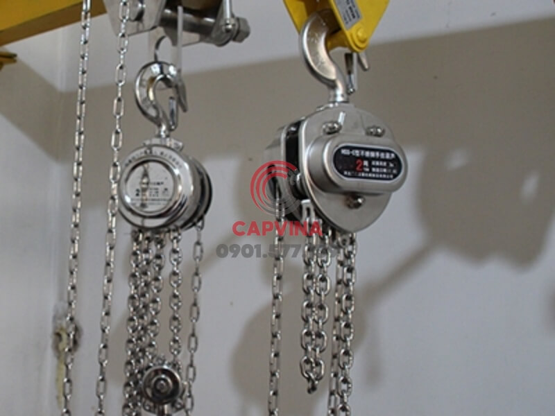 pa lăng xích inox