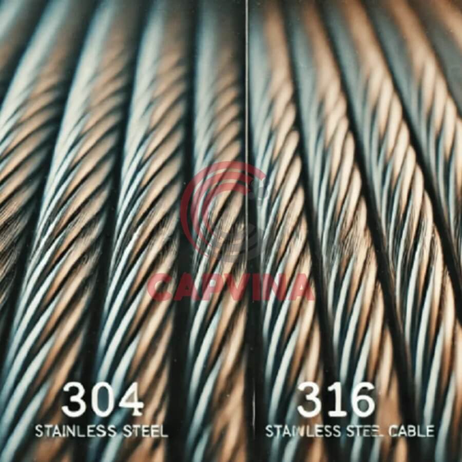 cáp inox 316 và 304