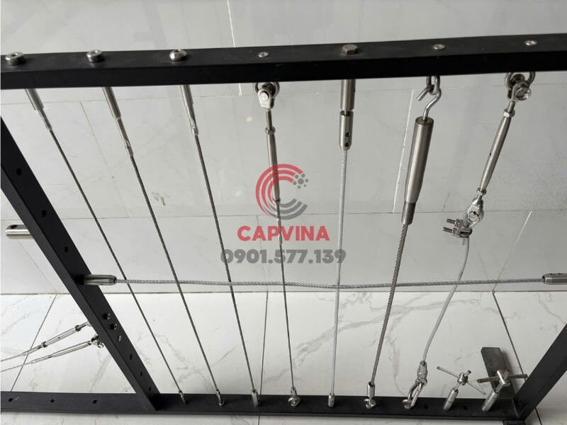 tăng đơ cáp inox và đầu cố định inox