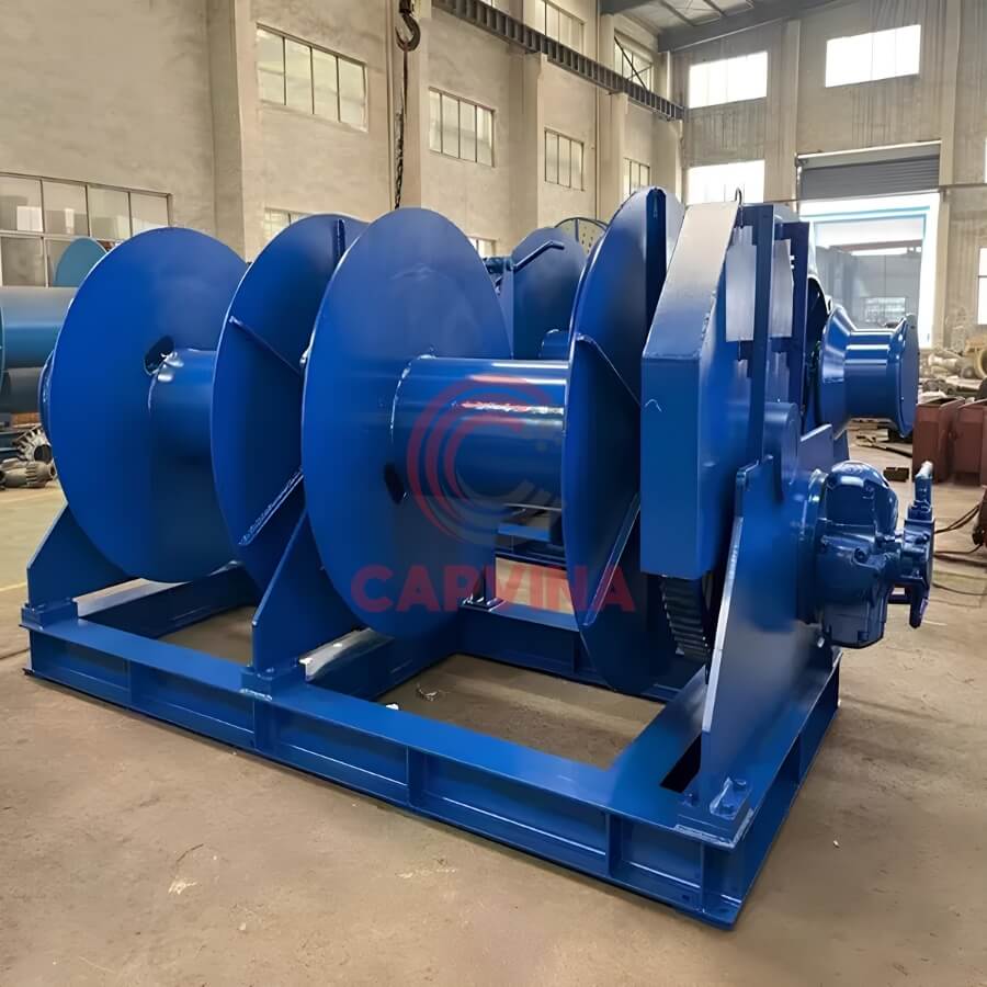 tời thủy lực 2 trống