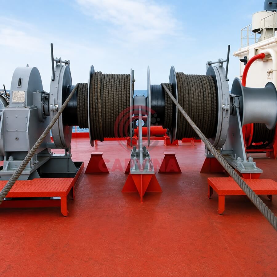 tời thủy lực 2 trống