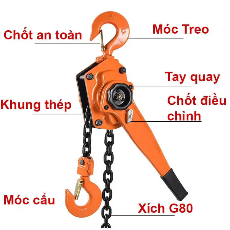 ba lăng xích lắc tay 3 tấn