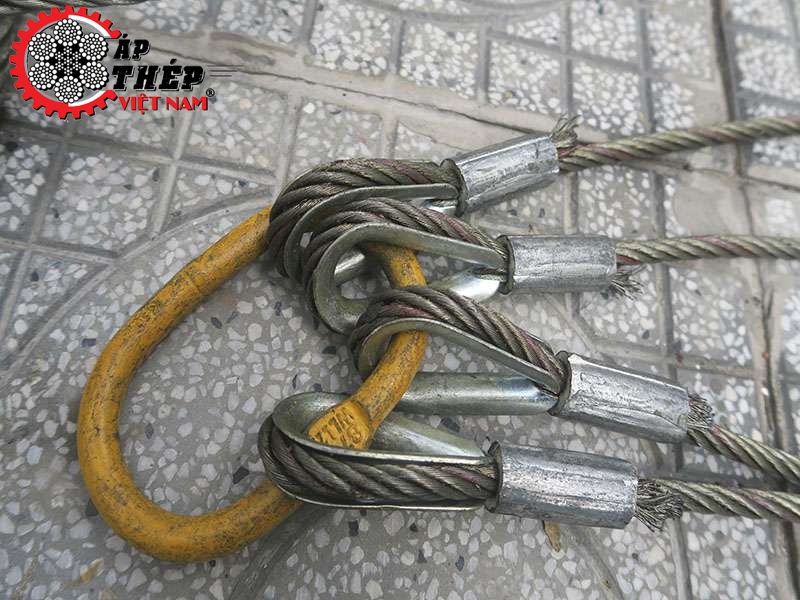 Sling Cáp Thép Mắt Cứng Cao Cấp