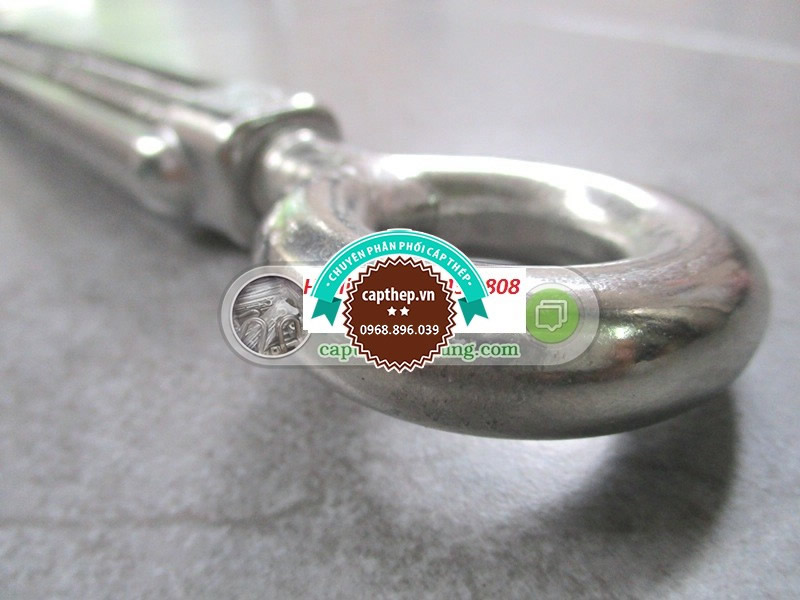 Tăng đơ inox 1 đầu tròn 1 đầu móc