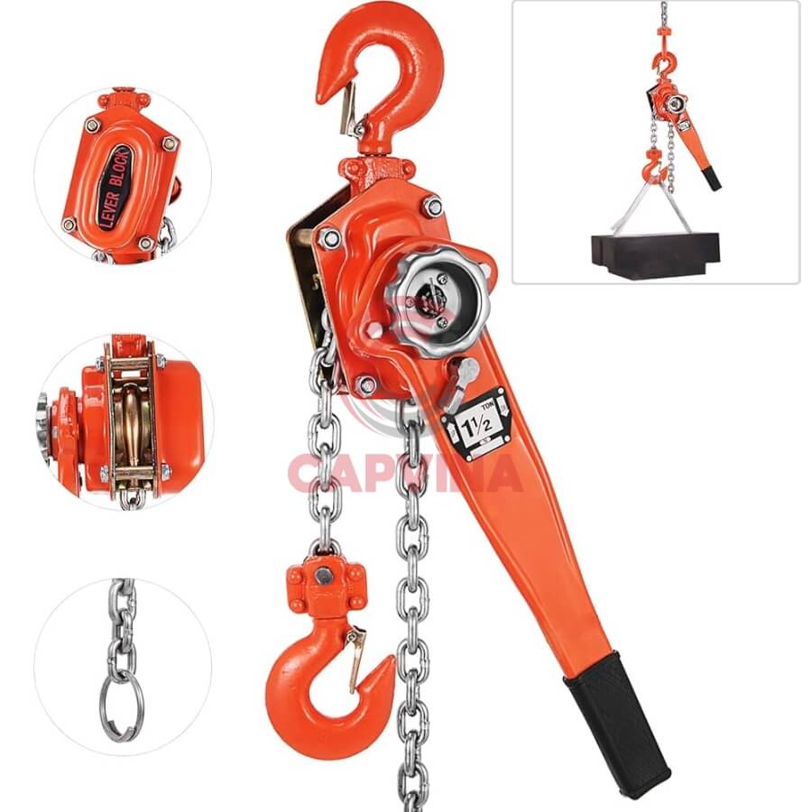 cách sử dụng pa lăng xích lắc tay