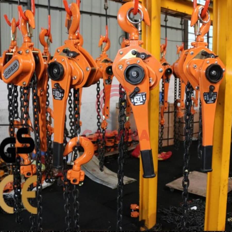 cách sử dụng pa lăng xích lắc tay