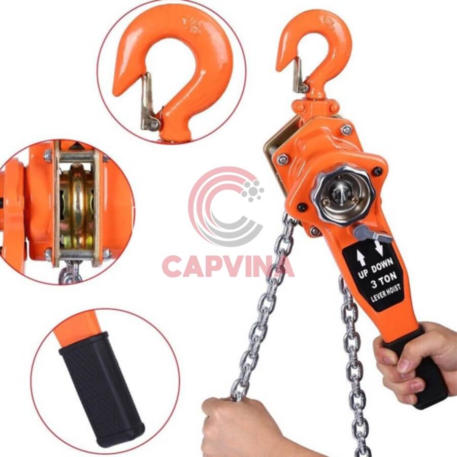 cách sử dụng pa lăng xích lắc tay