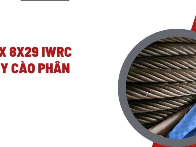 Cáp inox 8x29 IWRC cho máy cào phân