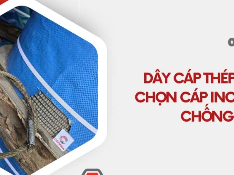 Dây cáp thép cào phân  - Chọn cáp inox 8x29 IWRC chống rỉ tốt