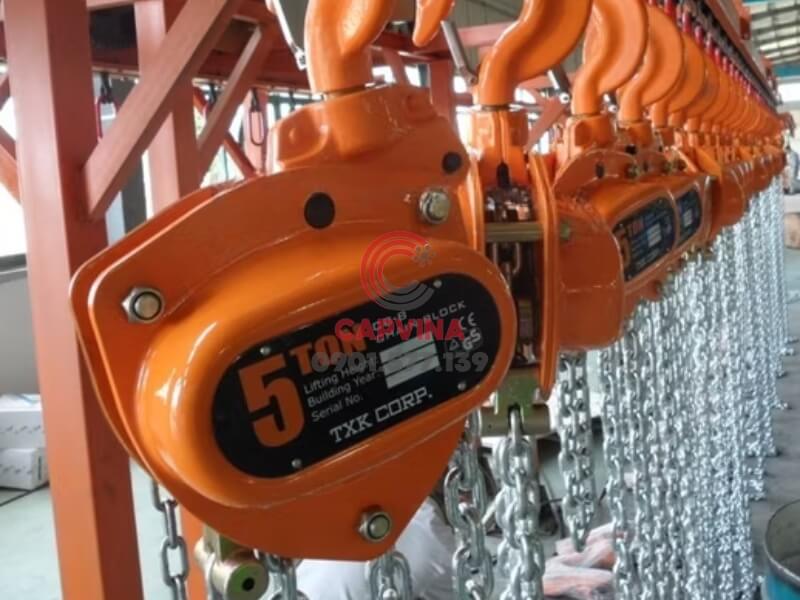 pa lăng có xích inox